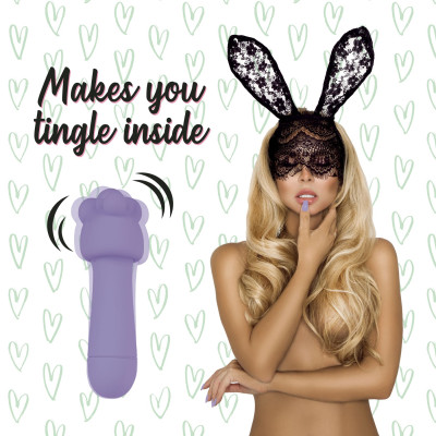 Міні-вібратор FeelzToys Mister Bunny Purple з двома насадками