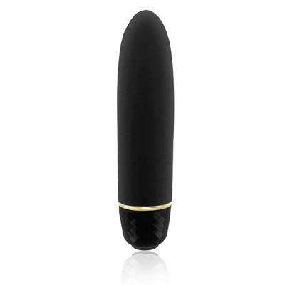 Вібропуля RIANNE S - Classique Vibe міні-вібратор на 7 режимів, чохол-косметичка Stud Black