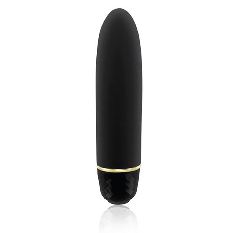 Вібропуля RIANNE S - Classique Vibe міні-вібратор на 7 режимів, чохол-косметичка Stud Black