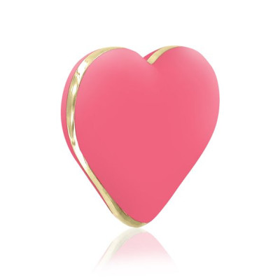 Вібратор-сердечко Rianne S: Heart Vibe Coral, 10 режимів роботи, медичний силікон