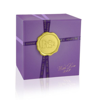 Вібратор-сердечко Rianne S: Heart Vibe Purple, 10 режимів роботи, медичний силікон