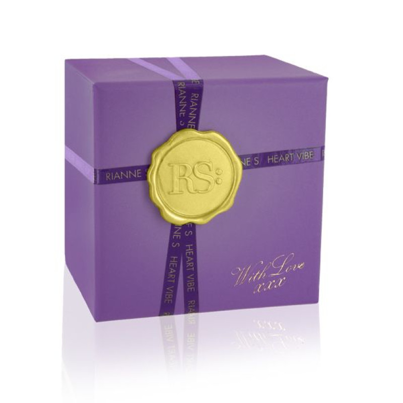Вібратор-сердечко Rianne S: Heart Vibe Purple, 10 режимів роботи, медичний силікон
