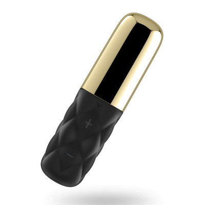 Потужний міні-вібратор Satisfyer Mini Lovely Honey Gold зі знімним ковпачком, 15 режимів роботи