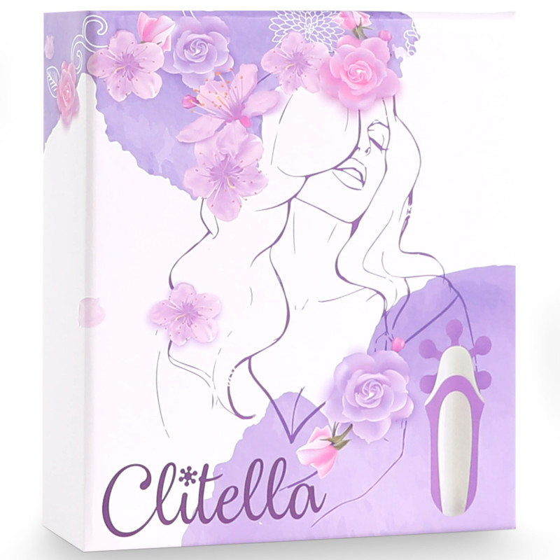Стимулятор з імітацією оральных ласк FeelzToys - Clitella Oral Clitoral Stimulator Purple