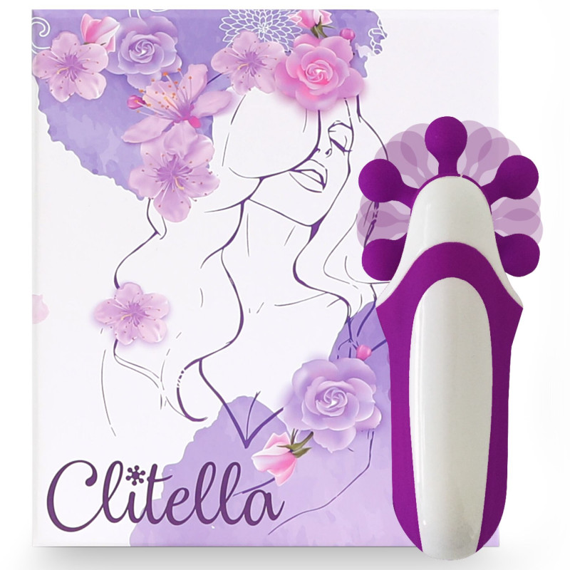 Стимулятор з імітацією оральных ласк FeelzToys - Clitella Oral Clitoral Stimulator Purple