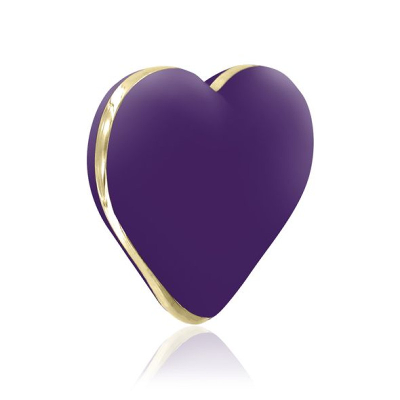 Вібратор-сердечко Rianne S: Heart Vibe Purple, 10 режимів роботи, медичний силікон
