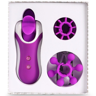 Стимулятор з імітацією оральных ласк FeelzToys - Clitella Oral Clitoral Stimulator Purple