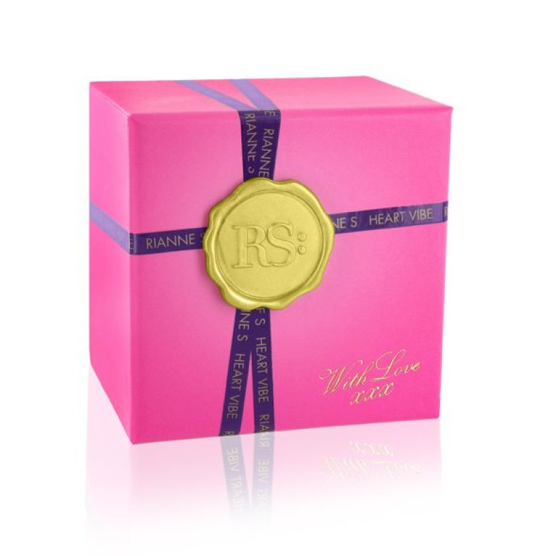 Вібратор-сердечко Rianne S: Heart Vibe Rose, 10 режимів роботи, медичний силікон