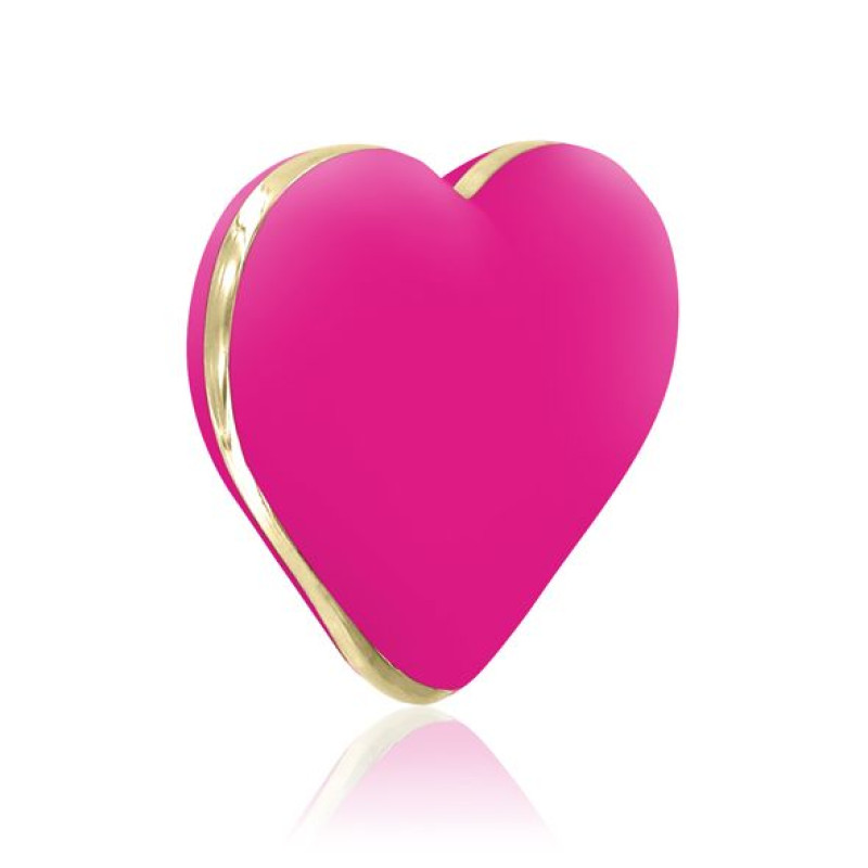 Вібратор-сердечко Rianne S: Heart Vibe Rose, 10 режимів роботи, медичний силікон