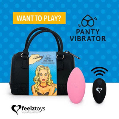 Вібратор в трусики FeelzToys Panty Vibrator Pink з пультом