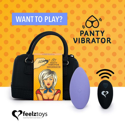 Вібратор в трусики FeelzToys Panty Vibrator Purple з пультом
