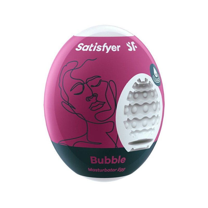 Мастурбатор-яйце Satisfyer Egg Single Bubble, не потребує змазки