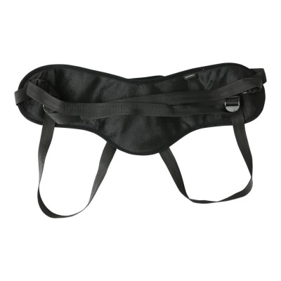 Труси для страпона Sportsheets - SizePlus Beginners Black, широкий пасок, комфортні