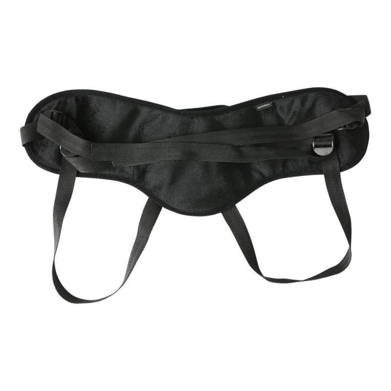 Труси для страпона Sportsheets - SizePlus Beginners Black, широкий пасок, комфортні