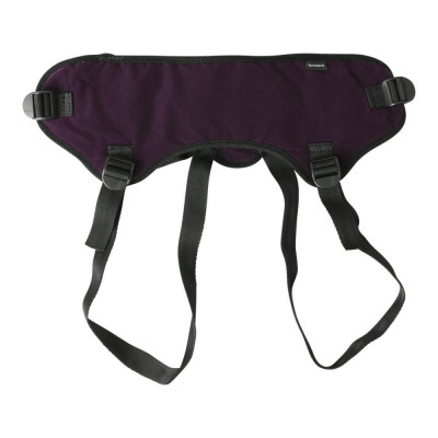 Труси для страпона Sportsheets - Lush Strap On Purple, широкий оксамитовий пасок, дуже комфортні