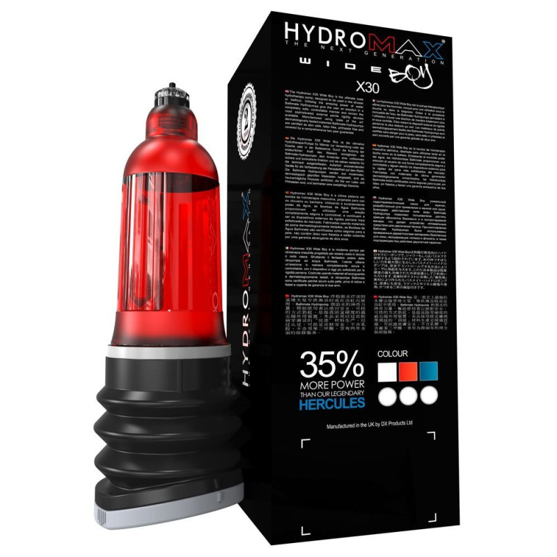 Гідропомпа Bathmate Hydromax 7 WideBoy Red (X30) для члена довжиною від 12,5 до 18 см, діаметр до 5,5 см