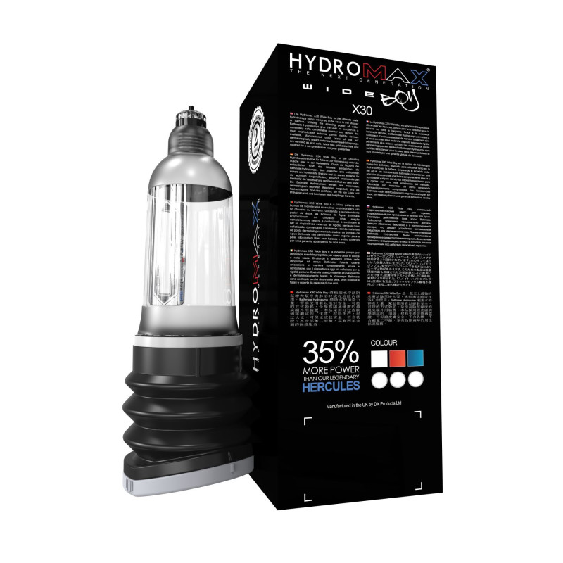 Гідропомпа Bathmate Hydromax 7 WideBoy Clear (X30) для члена довжиною від 12,5 до 18 см, діаметр до 5,5 см