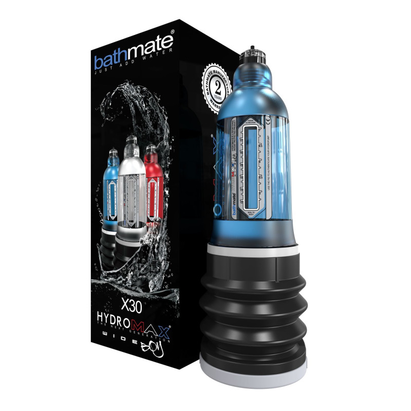 Гідропомпа Bathmate Hydromax 7 WideBoy Blue (X30) для члена довжиною від 12,5 до 18 см, діаметр до 5,5 см