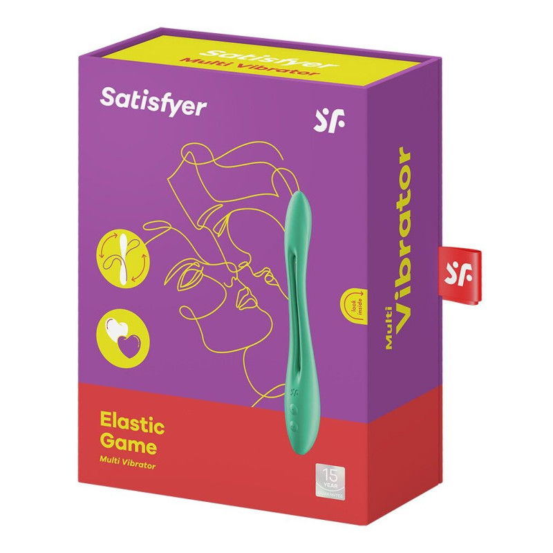 Універсальний гнучкий вібратор для пар Satisfyer Elastic Game, світло-зелений