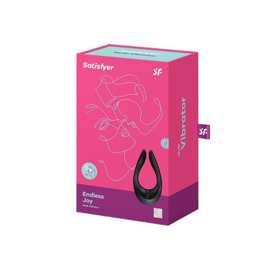 Вібратор для пар Satisfyer Endless Joy чорний, 3 незалежні мотори, багатофункціональний