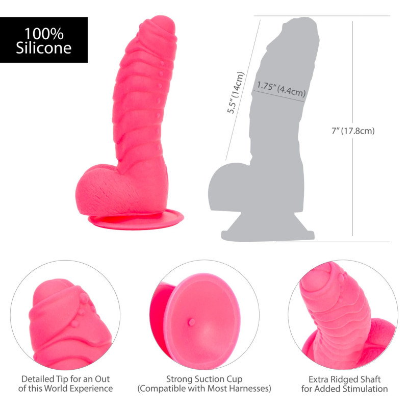 Фалоімітатор ADDICTION - Tom 7" Dildo With Balls - Pink