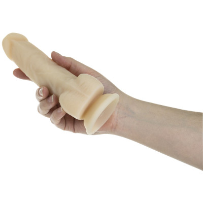 Фалоімітатор ADDICTION - Naked - 7" Rotating & Vibrating Dildo with Remote - Vanilla
