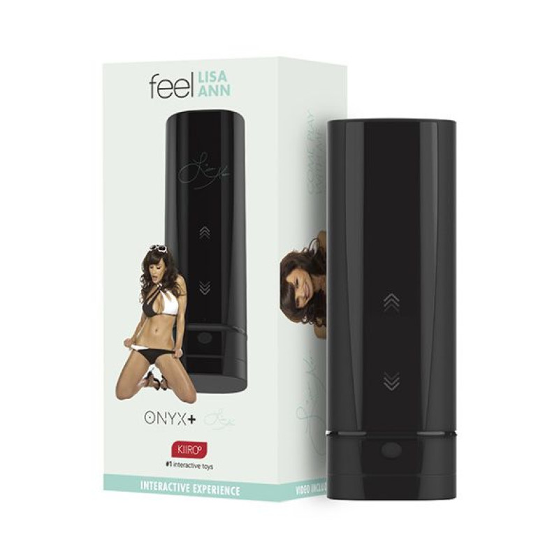 Мастурбатор Kiiroo Onyx + Lisa Ann, 10 стискаючих кілець, не треба рухати, теледільдоніка
