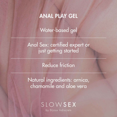 Анальна гель-змазка Bijoux Indiscrets SLOW SEX - Anal play gel 30 мл