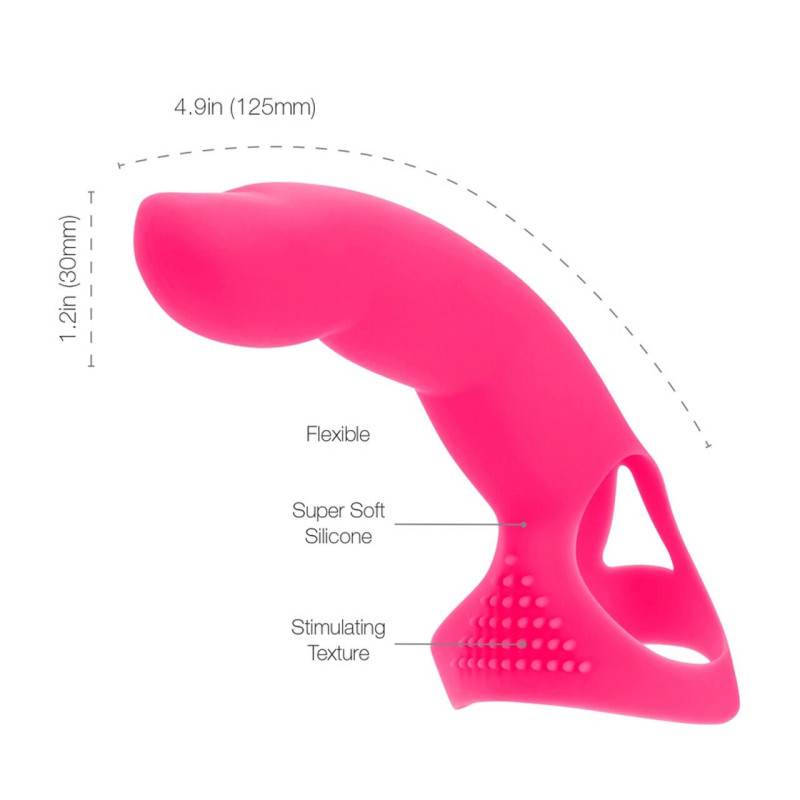Насадка на палець PowerBullet Simple&True Extra Touch Finger Dong Pink