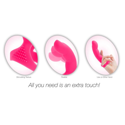 Насадка на палець PowerBullet Simple&True Extra Touch Finger Dong Pink