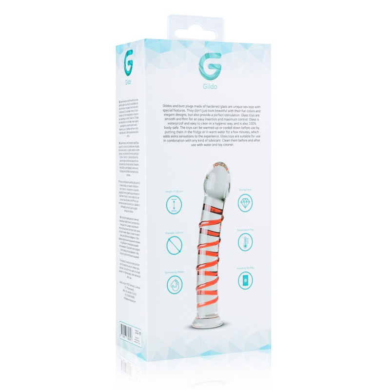 Скляний ділдо Gildo Glass Dildo No. 15