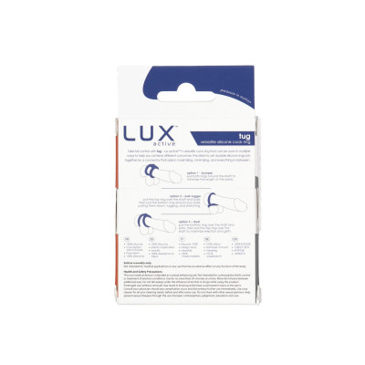 Подвійне ерекційне кільце LUX Active - Tug - Versatile Silicone Cock Ring