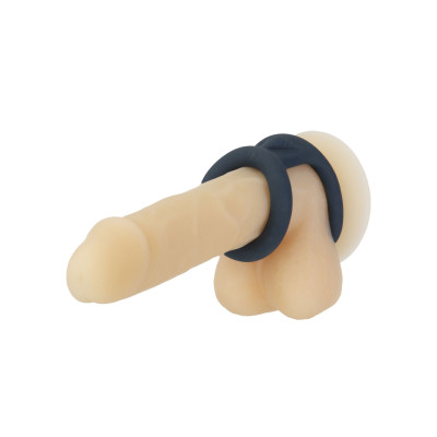 Подвійне ерекційне кільце LUX Active - Tug - Versatile Silicone Cock Ring