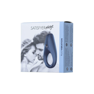 Ерекційне віброкільце Satisfyer Rocket Ring з подовженим стимулятором клітора, перезаряджається