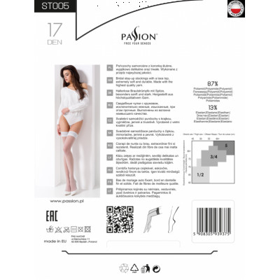 Панчохи ST005 5 bianco - Passion