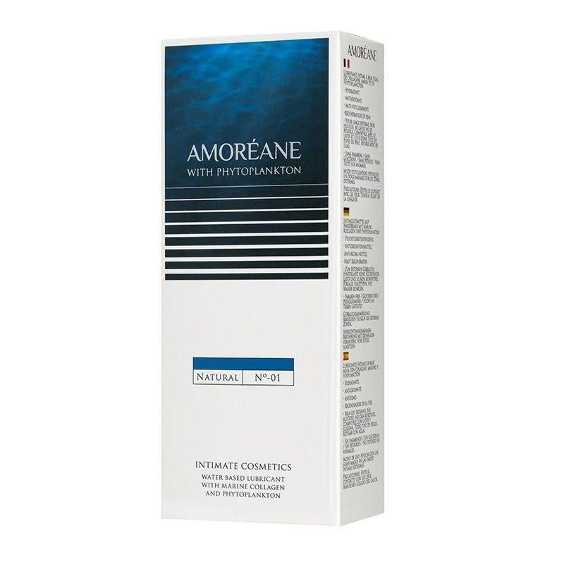 Лубрикант на водній основі з екстрактом фітопланктону Amoreane Natural (100 мл), морський колаген