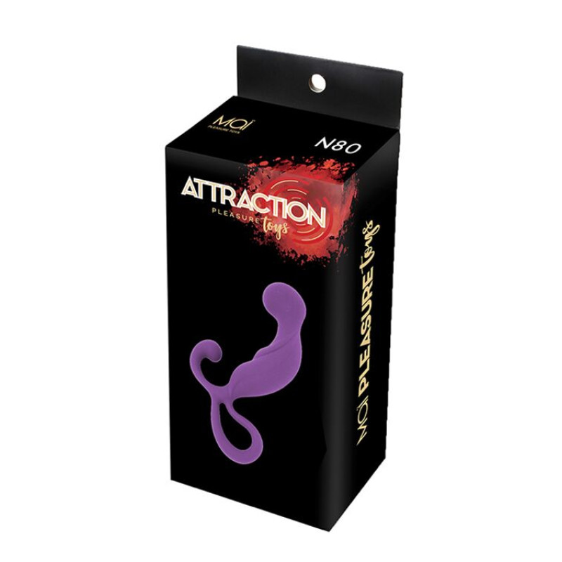 Масажери простати MAI Attraction Toys №80 Purple, довжина 13.4см, діаметр 3.2см