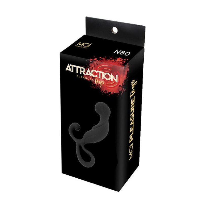 Масажери простати MAI Attraction Toys №80 Black, довжина 13.4см, діаметр 3.2см
