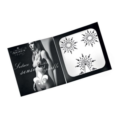 Пестіс з кристалів Petits Joujoux Gloria set of 3 - Black, прикраса на груди і вульву