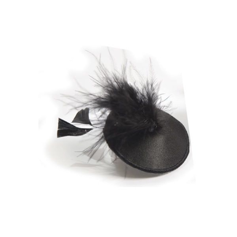 Пестіс - стікіні Bijoux Indiscrets Burlesque pasties FEATHER, з пір'ям