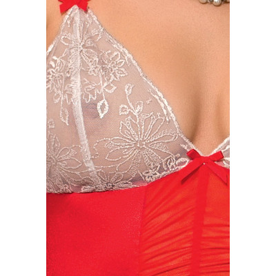 Еротичне боді LORAINE BODY red S/M - Passion Exclusive