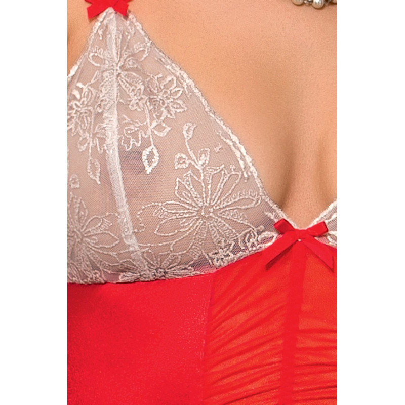 Еротичне боді LORAINE BODY red S/M - Passion Exclusive