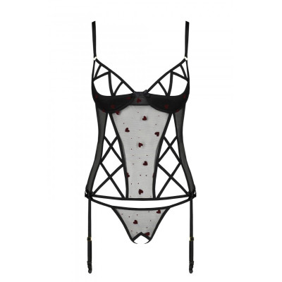 Еротичний корсет LOVELIA CORSET black S/M - Passion