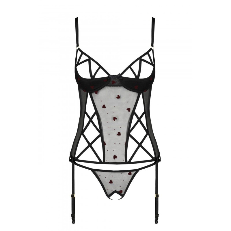 Еротичний корсет LOVELIA CORSET black S/M - Passion