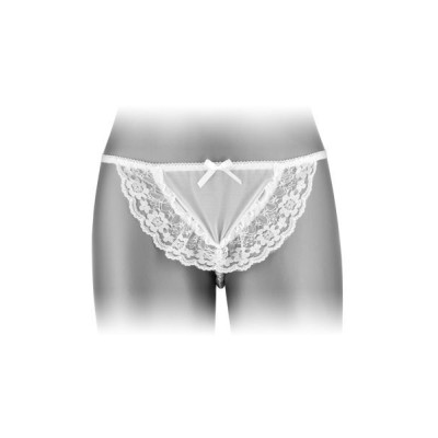 Трусики-стрінги з перлиновою ниткою Fashion Secret KATIA White