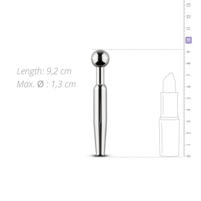 Порожній уретральний стимулятор Sinner Gear Unbendable - Hollow Penis Plug, довжина 7,5 см, діаметр 12мм