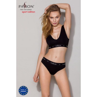 Спортивний топ з широкою резинкою Passion PS004 TOP black, size XL