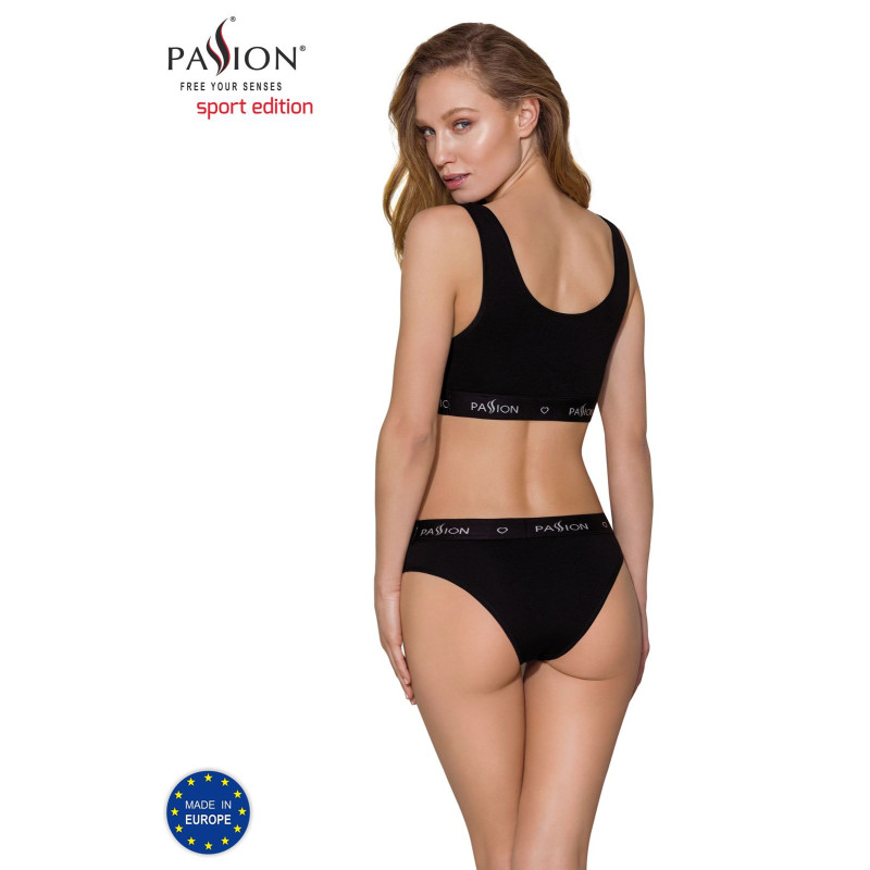 Спортивний топ з широкою резинкою Passion PS004 TOP black, size XL