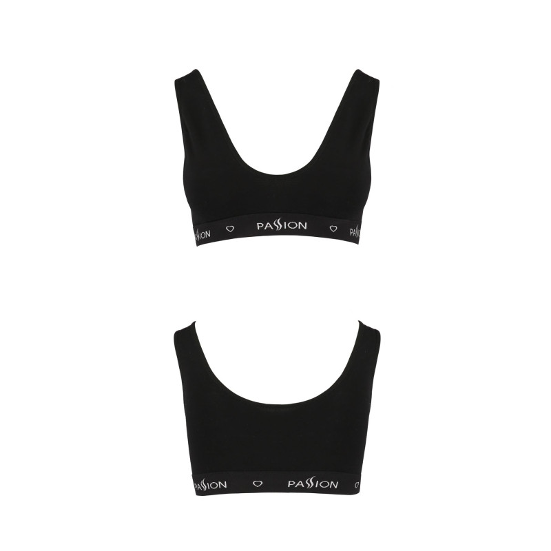 Спортивний топ з широкою резинкою Passion PS004 TOP black, size XL