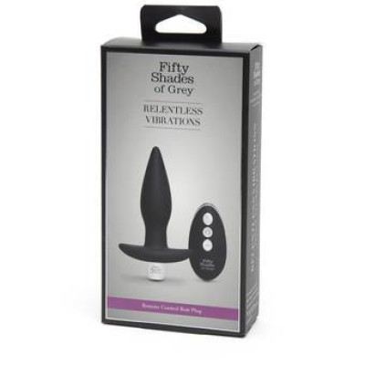 Анальна пробка Fifty Shades of Grey Relentless Vibrations з вібрацією та пультом ДК (Велика Британія)
